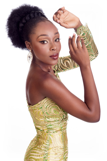 Peinado Miss Universo Ghana
