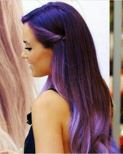 Tendencias 2015 cabello color Purpura